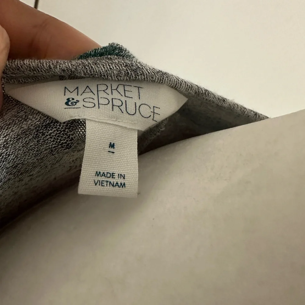 Market and Spruce Striped Bell sleeve dress Sz M - Picture 4 of 7